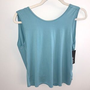 LuLus’s cross back aqua tank top